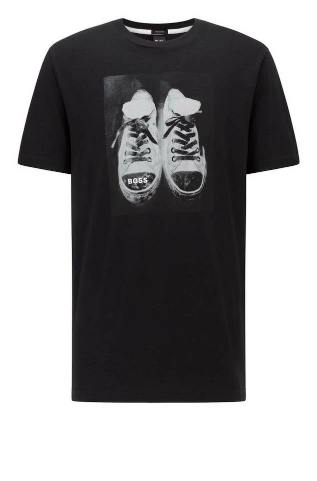 Boss T-Shirt »T-Shirt Ninetees« Schwarz (001), Anthrazit (021) 13 Boss T-Shirt »T-Shirt Ninetees« Schwarz (001), Anthrazit (021) – Bild 13