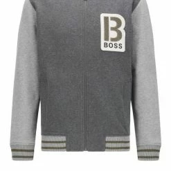 Boss Sweatjacke »College-Jacke Zevarsy« Grau (030), Dunkelblau (404) -Hugo Boss Verkäufe 069d4b0a dc8e 5e02 954b 1b474698c92d