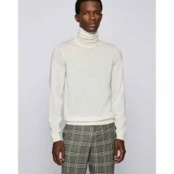 Boss Strickpullover »Herren Wollpullover« Weiss (10), Silber (12) -Hugo Boss Verkäufe 1706bbf1 f21a 5021 9430 8f139670b756