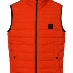 Boss Daunenweste »Daunenweste Oblu« Orange rot, Schwarz -Hugo Boss Verkäufe 18e49067 82fc 5be5 b7fe 1e1d4c58134a