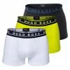 Boss Boxer »Herren Boxer Shorts, 3er Pack - Trunks, Logobund,« Schwarz, Schwarz#ft5_slash#Weiß#ft5_slash#Grün, Rot#ft5_slash#Blau