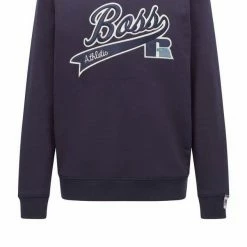 Boss Sweatshirt »X RUSSELL ATHLETIC Sweatshirt Stedman_RA_2« Orange (821), Naturweiß (118), Dunkelblau (410)