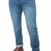 Boss 5-Pocket-Jeans »Hugo Boss Herren Slim-Fit Jeanshose Delaware« Hellblau, Blau