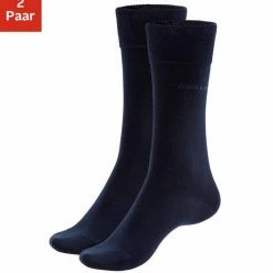 Neu eingetroffen 16 Boss Socken »2P RS Uni« (2-Paar) mit gerippten Bündchen Schwarz, Grau, Dunkelblau