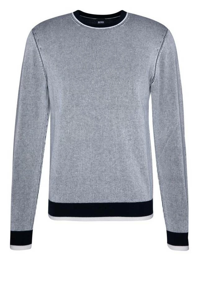 Boss Strickpullover »Pullover Newino« Schwarz (001), Dunkelblau (404) 3 Boss Strickpullover »Pullover Newino« Schwarz (001), Dunkelblau (404) – Bild 3