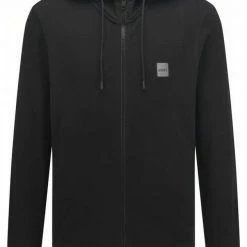 Boss Kapuzensweatjacke »Relaxed-Fit Kapuzen-Sweatshirt aus French Terry mit Logo-Aufnäher« (1-tlg)