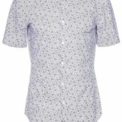 Boss Kurzarmhemd »Kurzarm-Hemd Ronn_F« Dunkelblau (404), Weiß (100)