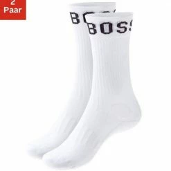 Boss Sportsocken »2P RS Sport« (2-Paar) mit Plüschsohle Weiß, Schwarz