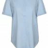 Boss Klassische Bluse »Bluse C_Befelina« Hellblau (450), Weiß (100)