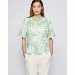 Boss T-Shirt »Damen T-Shirt "C_EvinaPrint_Active"« Weiss (10), Grau (13) -Hugo Boss Verkäufe 36601c7f a461 5d0f 898f d439ca92abd7