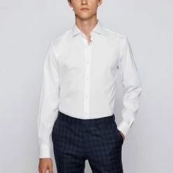 Boss Businesshemd »Hemd P-HANK-spread-214« Dunkelblau (410), Weiß (100) -Hugo Boss Verkäufe 3666c3b4 3482 5e0c a6fa 6faa5b820d12