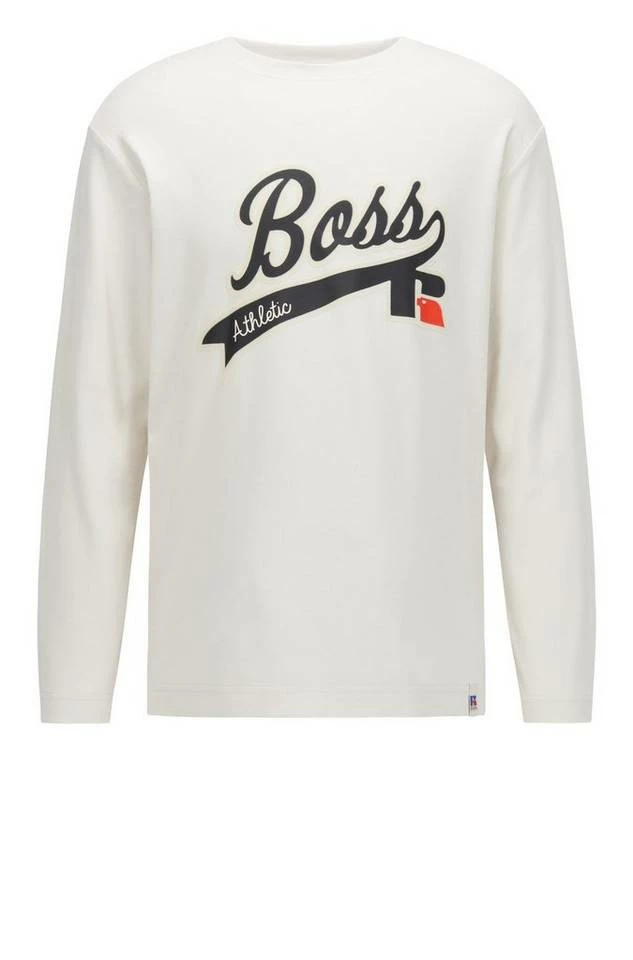 Boss Longsleeve »X RUSSELL ATHLETIC Langarmshirt T_L_RA« Dunkelblau (410), Naturweiß (118) 11 Boss Longsleeve »X RUSSELL ATHLETIC Langarmshirt T_L_RA« Dunkelblau (410), Naturweiß (118) – Bild 11