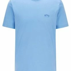 Boss T-Shirt »Herren T-Shirt "Tee Curved"« Stoned blue (81), Rot (74) -Hugo Boss Verkäufe 3a686408 e1f0 5032 8e1e 88cdfde3004d