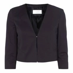 Boss Kurzblazer »HUGO BOSS Jilanuka Kurzblazer elegante Damen 3/4-Arm Jacke Business-Blazer mit V-Ausschnitt Marine« -Hugo Boss Verkäufe 3d43a609 81df 5c04 ad79 f36bbac6085a