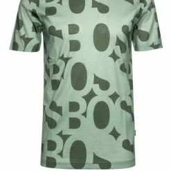 Boss T-Shirt »T-Shirt Tiburt« Grün (330), Weiß (110)