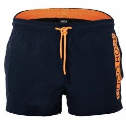 Boss Badeshorts »Herren Badeshort Mooneye - Badehose, Logo,« Dunkelblau, Blau, Schwarz -Hugo Boss Verkäufe 47aa66a5 cbcc 5cab aa67 0ae18e57a385