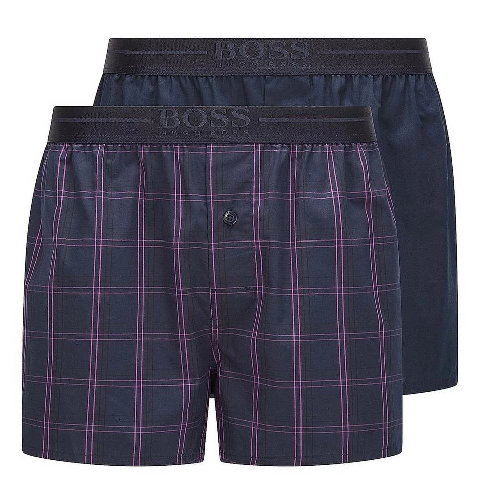 Boss Boxershorts »Woven Boxer EW« (2 Stück) Web-Boxer Pyjama Short Baumwollpopeline Dunkelblau, Hellrot, Dark Blue (403), Light-Pastel Red (630) 2 Boss Boxershorts »Woven Boxer EW« (2 Stück) Web-Boxer Pyjama Short Baumwollpopeline Dunkelblau, Hellrot, Dark Blue (403), Light-Pastel Red (630) – Bild 2