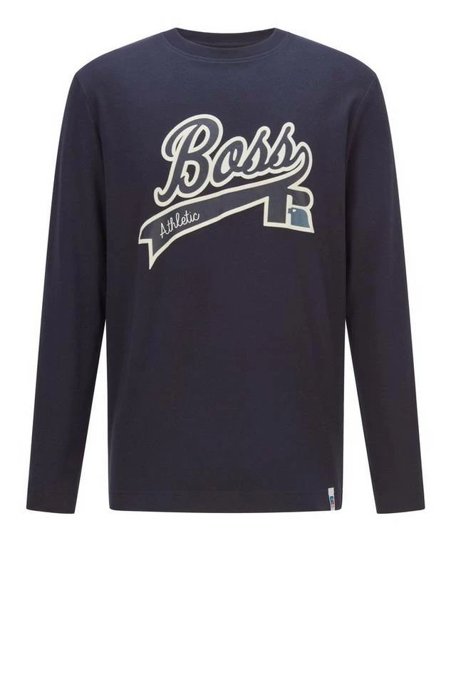 Boss Longsleeve »X RUSSELL ATHLETIC Langarmshirt T_L_RA« Dunkelblau (410), Naturweiß (118) 9 Boss Longsleeve »X RUSSELL ATHLETIC Langarmshirt T_L_RA« Dunkelblau (410), Naturweiß (118) – Bild 9