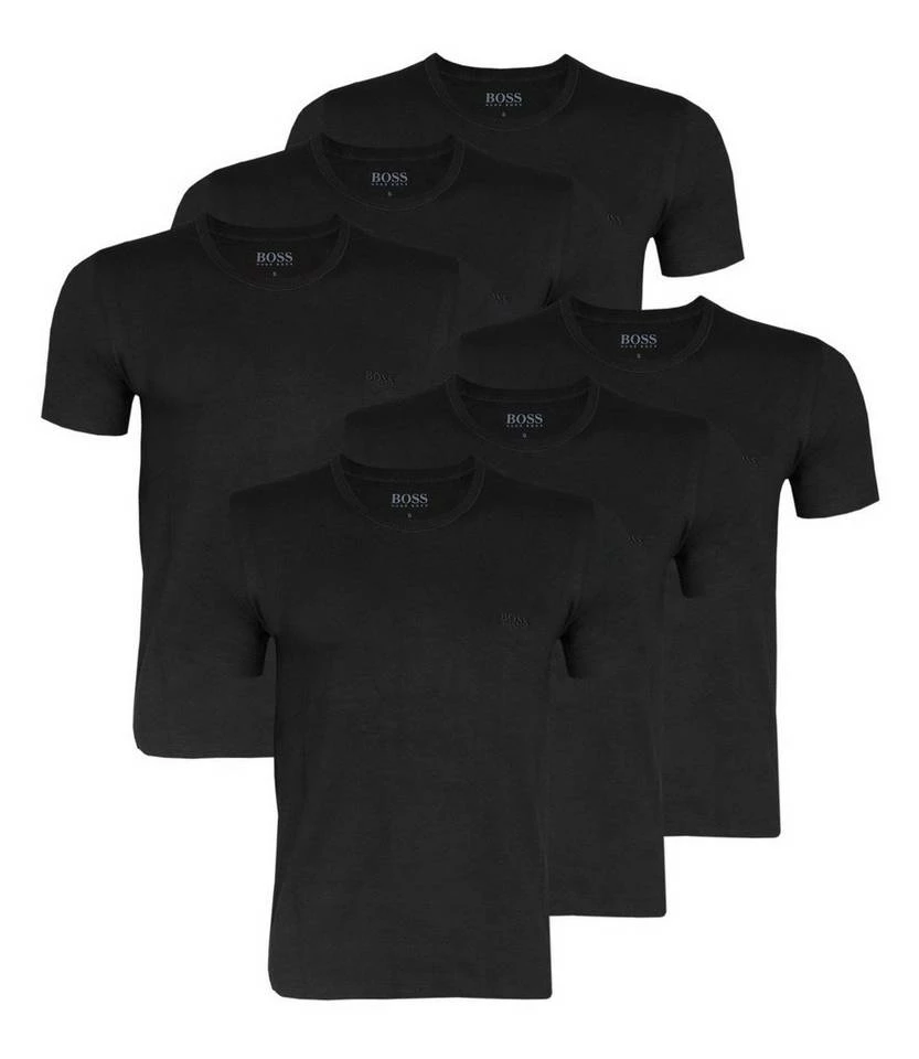 Boss Unterziehshirt »Business T-Shirts« (6 Stück), mit fein geripptem Rundhalsausschnitt 999 black#ft5_slash#grey#ft5_slash#white, 497 blue#ft5_slash#grey#ft5_slash#black, 001 black, 100 white 4 Boss Unterziehshirt »Business T-Shirts« (6 Stück), mit fein geripptem Rundhalsausschnitt 999 black#ft5_slash#grey#ft5_slash#white, 497 blue#ft5_slash#grey#ft5_slash#black, 001 black, 100 white – Bild 4