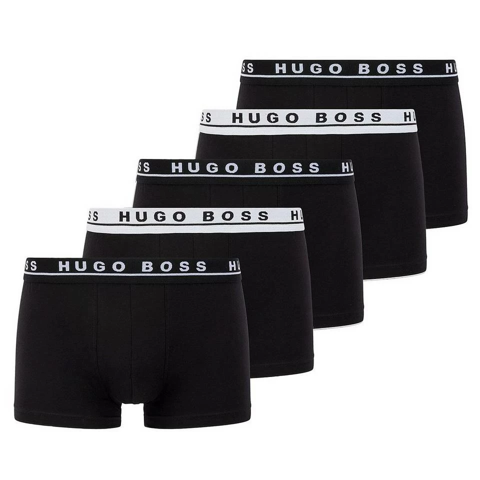 Boss Boxer »Cotton Stretch« (5 Stück) Herren Trunk Men Business kurzes Bein mit Logobund Black (001), Schwarz | weiß | navy 1 Boss Boxer »Cotton Stretch« (5 Stück) Herren Trunk Men Business kurzes Bein mit Logobund Black (001), Schwarz | weiß | navy