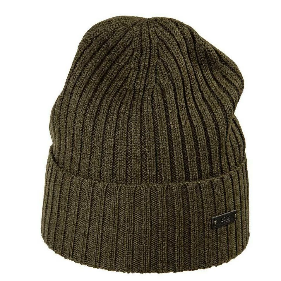 Boss Beanie »Herren Mütze - Beanie Fati-M, Strickmütze, One« Schwarz, Grün, Grau, Blau 4 Boss Beanie »Herren Mütze - Beanie Fati-M, Strickmütze, One« Schwarz, Grün, Grau, Blau – Bild 4