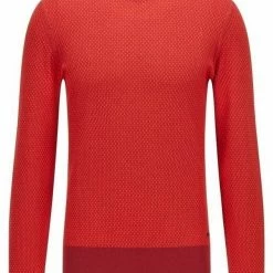 Boss Strickpullover »Pullover aus Jacquard-Strick mit Bio-Baumwolle und Kapok« (1-tlg)