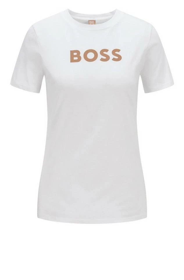 Boss T-Shirt »T-Shirt C_Elogo« Weiß (100), Beige (260), Blau (417) 15 Boss T-Shirt »T-Shirt C_Elogo« Weiß (100), Beige (260), Blau (417) – Bild 15