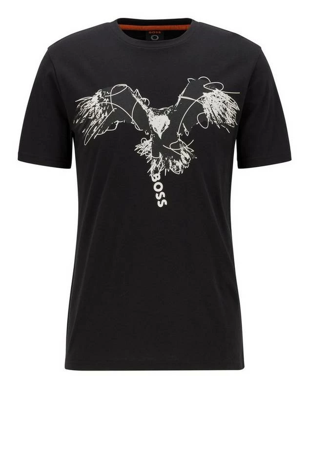 Boss T-Shirt »T-Shirt Thinking« Schwarz (001), Weiß (100) 7 Boss T-Shirt »T-Shirt Thinking« Schwarz (001), Weiß (100) – Bild 7