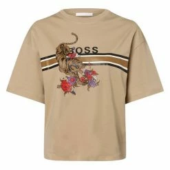 Boss T-Shirt »Evina_LNY« Schwarz, Beige 18 Boss T-Shirt »Evina_LNY« Schwarz, Beige -Hugo Boss Verkäufe 6d4effd2 8f25 52d1 819d f261fec28cd3