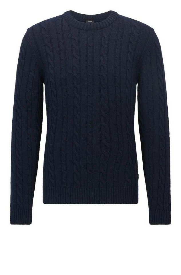 Boss Strickpullover »Pullover Namazio« Dunkelrot (611), Naturweiß (131), Dunkelblau (404) 12 Boss Strickpullover »Pullover Namazio« Dunkelrot (611), Naturweiß (131), Dunkelblau (404) – Bild 12