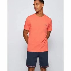 Boss T-Shirt »Herren T-Shirt "Tee Curved"« Stoned blue (81), Rot (74) -Hugo Boss Verkäufe 6f38f080 992a 519f bc2e b706d2eac633