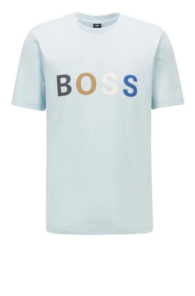 Boss T-Shirt »T-Shirt Tiburt« Hellblau (452), Weiß (100) 7 Boss T-Shirt »T-Shirt Tiburt« Hellblau (452), Weiß (100) – Bild 7
