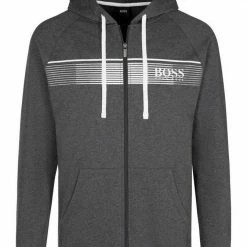 Boss Kapuzensweatjacke mit Print