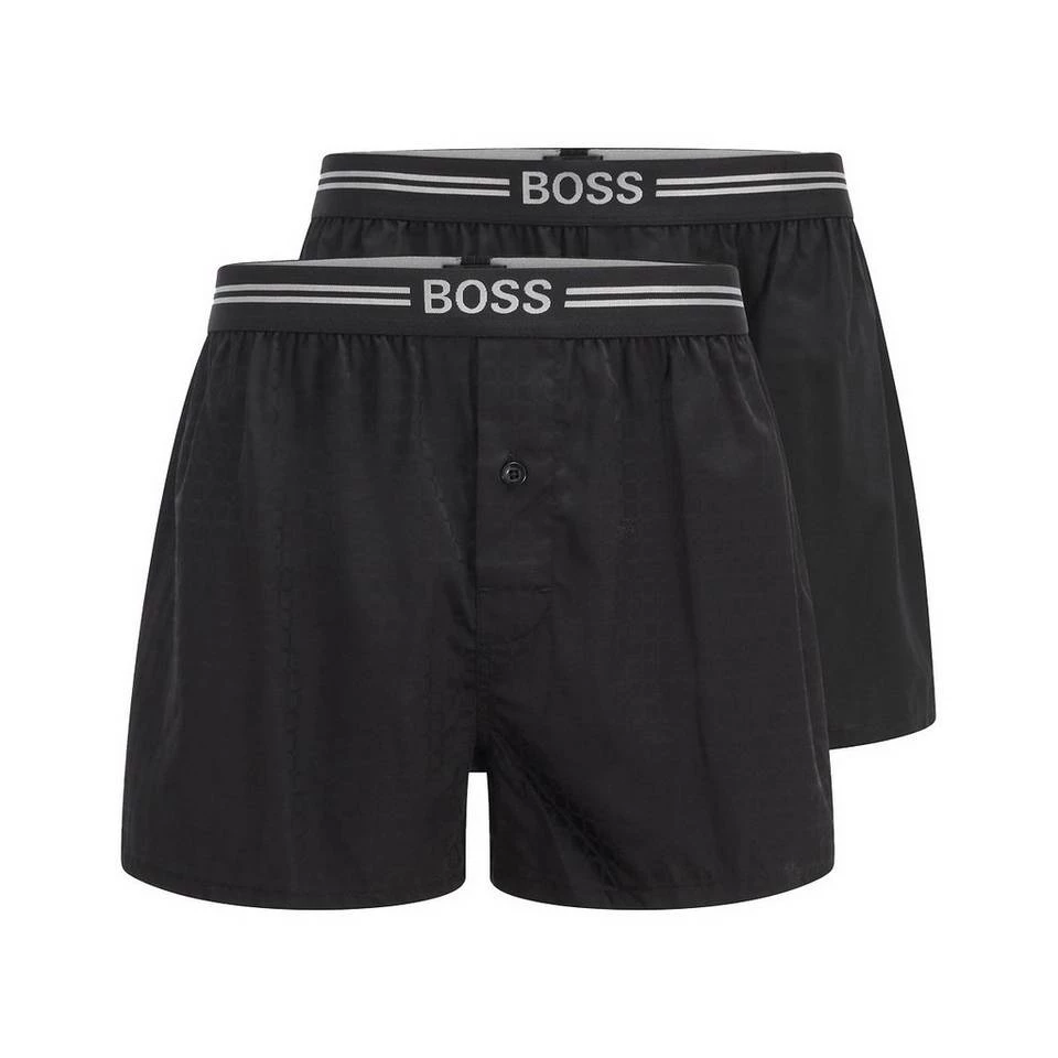 Boss Boxershorts »Woven Boxer EW« (2 Stück) Web-Boxer Pyjama Shorts legerer Schnitt aus reiner Baumwolle mit Logo-Bund Schwarz, Schwarz 2, Weiß#ft5_slash#Blau, Blau 7 Boss Boxershorts »Woven Boxer EW« (2 Stück) Web-Boxer Pyjama Shorts legerer Schnitt aus reiner Baumwolle mit Logo-Bund Schwarz, Schwarz 2, Weiß#ft5_slash#Blau, Blau – Bild 7