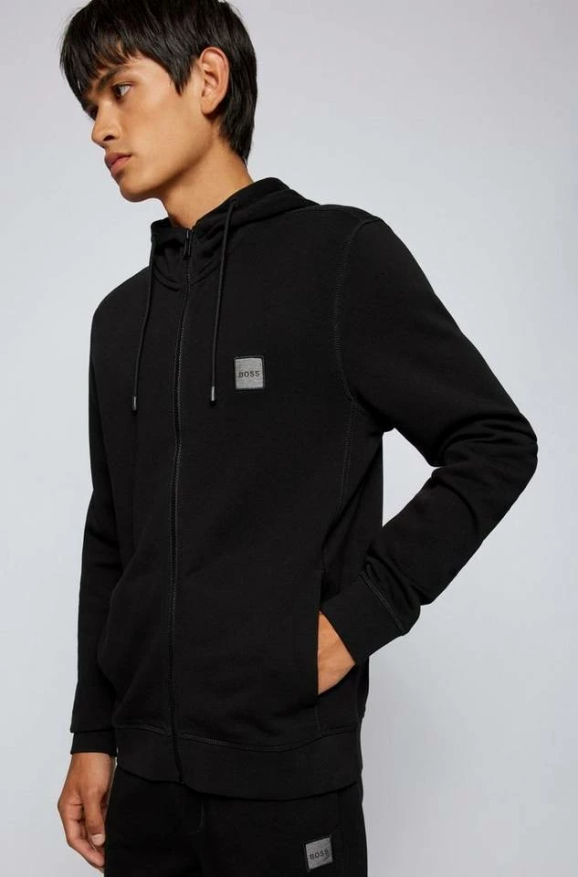 Boss Kapuzensweatjacke »Relaxed-Fit Kapuzen-Sweatshirt aus French Terry mit Logo-Aufnäher« (1-tlg) 4 Boss Kapuzensweatjacke »Relaxed-Fit Kapuzen-Sweatshirt aus French Terry mit Logo-Aufnäher« (1-tlg) – Bild 4