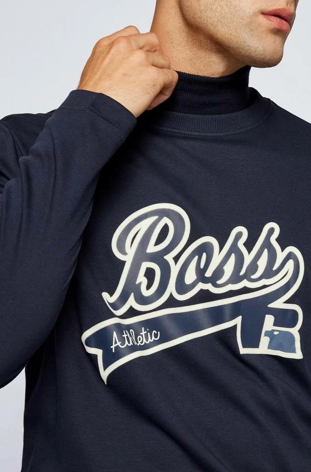 Boss Longsleeve »X RUSSELL ATHLETIC Langarmshirt T_L_RA« Dunkelblau (410), Naturweiß (118) 5 Boss Longsleeve »X RUSSELL ATHLETIC Langarmshirt T_L_RA« Dunkelblau (410), Naturweiß (118) – Bild 5