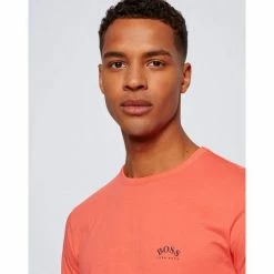 Boss T-Shirt »Herren T-Shirt "Tee Curved"« Stoned blue (81), Rot (74) -Hugo Boss Verkäufe 8fa026ab d02e 5730 8417 126c8f5589a2