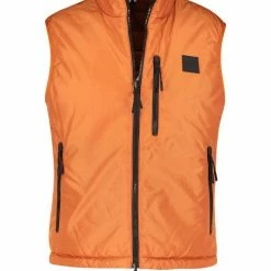 Boss Steppweste »Herren Wendejacke "Cusare" ärmellos« Tanne (48), Orange (33), Blue (82)