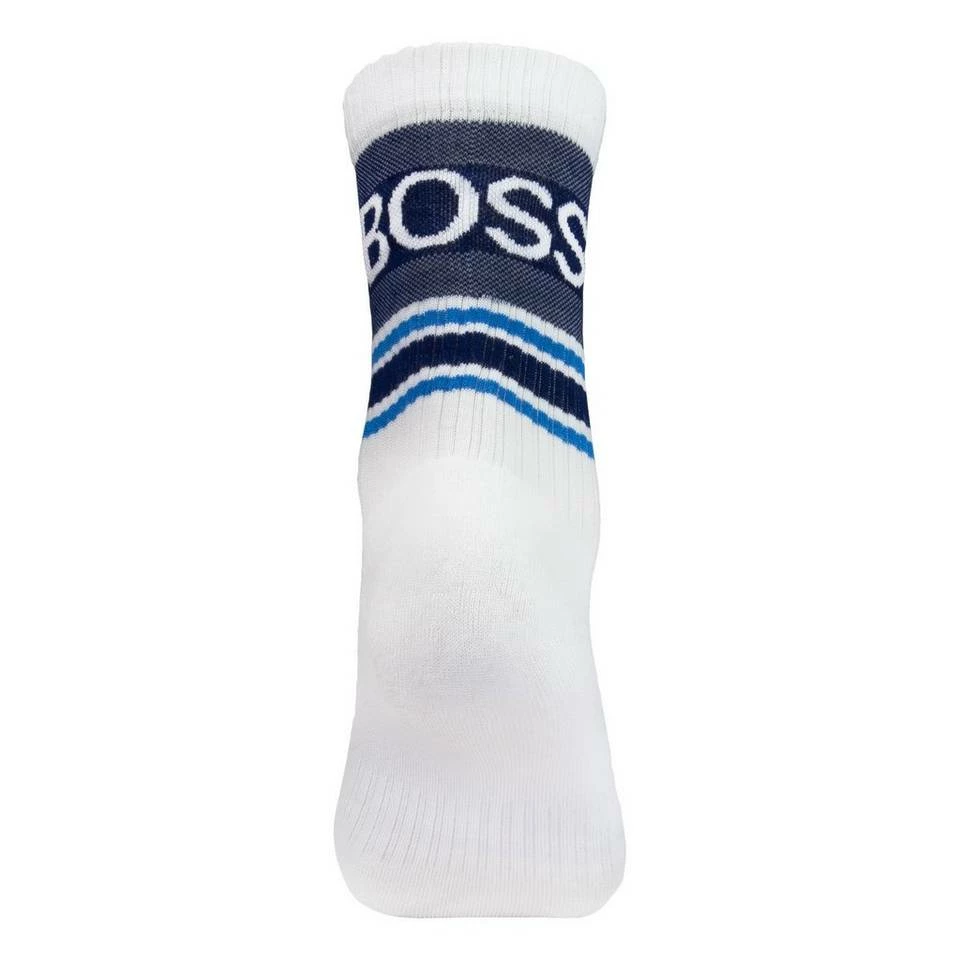 Boss Tennissocken »QS Rib Piquet CC« (3-Paar) mit Markenschriftzug auf dem Rippbündchen 100 white #ft5_slash# blue, 001 black #ft5_slash# grey 2 Boss Tennissocken »QS Rib Piquet CC« (3-Paar) mit Markenschriftzug auf dem Rippbündchen 100 white #ft5_slash# blue, 001 black #ft5_slash# grey – Bild 2