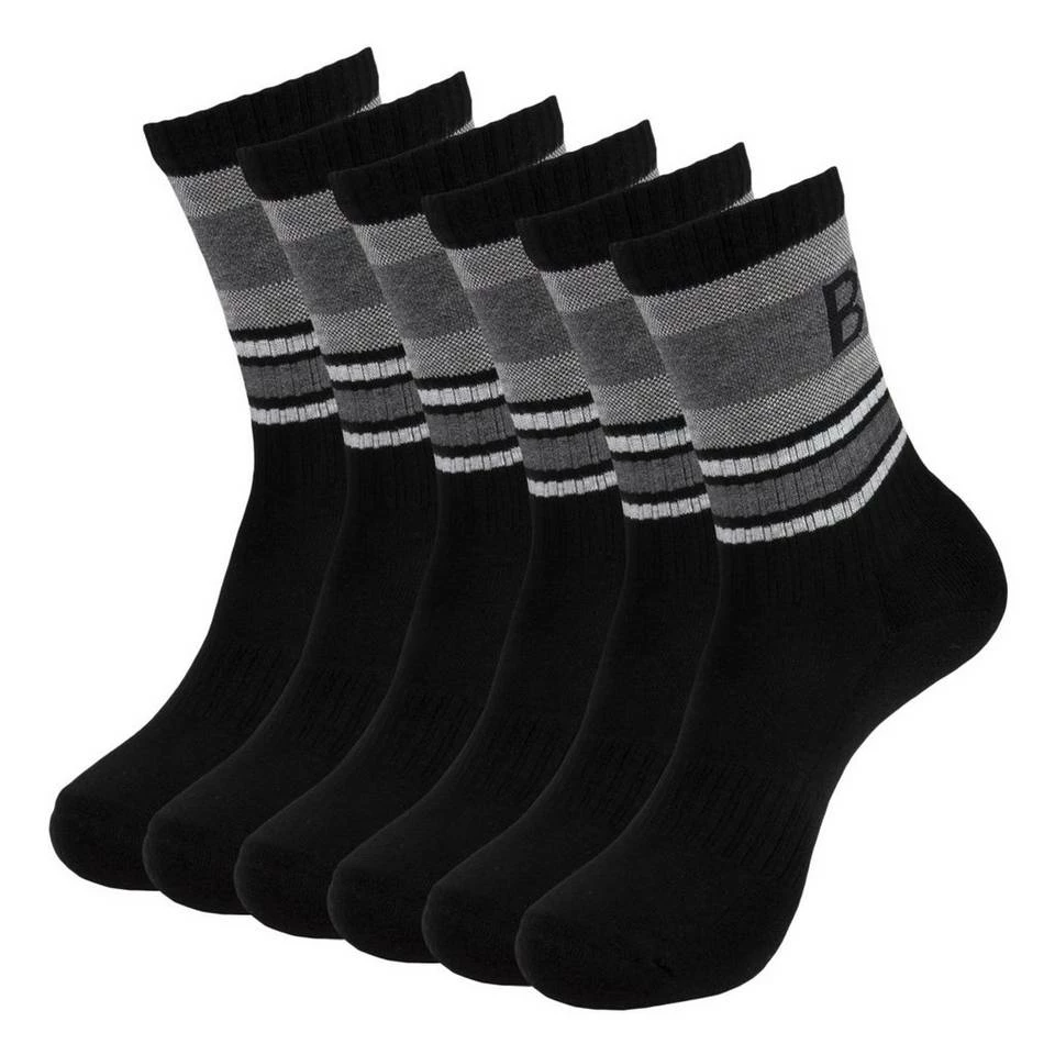 Boss Tennissocken »QS Rib Piquet CC« (3-Paar) mit Markenschriftzug auf dem Rippbündchen 100 white #ft5_slash# blue, 001 black #ft5_slash# grey 4 Boss Tennissocken »QS Rib Piquet CC« (3-Paar) mit Markenschriftzug auf dem Rippbündchen 100 white #ft5_slash# blue, 001 black #ft5_slash# grey – Bild 4