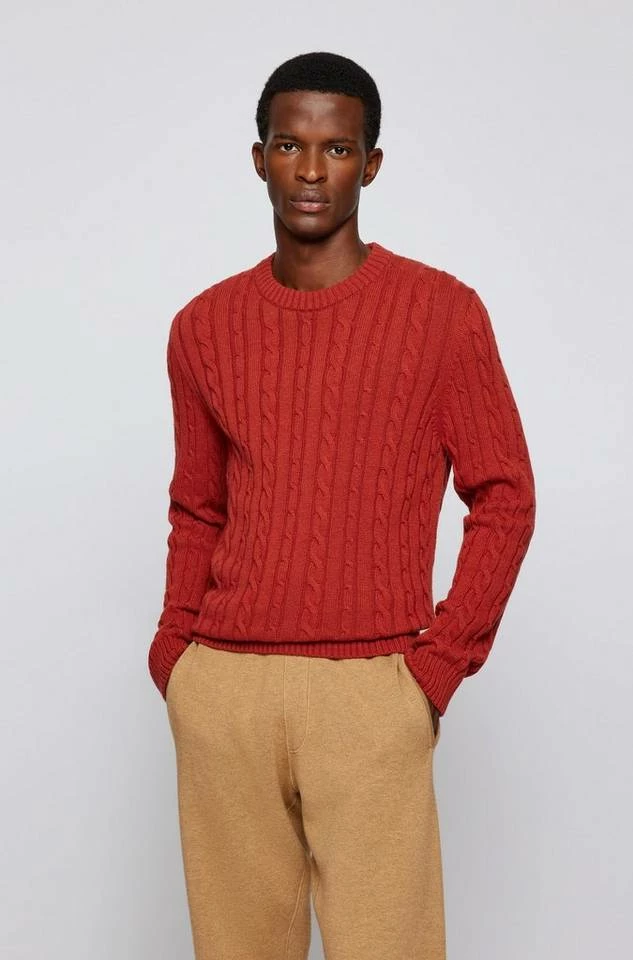 Boss Strickpullover »Pullover Namazio« Dunkelrot (611), Naturweiß (131), Dunkelblau (404) 4 Boss Strickpullover »Pullover Namazio« Dunkelrot (611), Naturweiß (131), Dunkelblau (404) – Bild 4