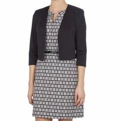 Boss Kurzblazer »HUGO BOSS Jilanuka Kurzblazer elegante Damen 3/4-Arm Jacke Business-Blazer mit V-Ausschnitt Marine«