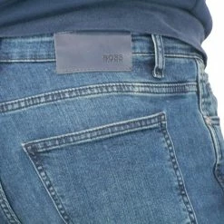 Boss 5-Pocket-Jeans »Hugo Boss Herren Slim-Fit Jeanshose Delaware« Hellblau, Blau -Hugo Boss Verkäufe 9dcaa87e 9c71 459b b8fa cd6e87ca01a4