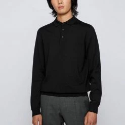 Boss Sweatshirt »Polokragenpullover aus extrafeiner italienischer Mewrinowolle« (1-tlg) -Hugo Boss Verkäufe a2d0363d 2500 510e ac2c 5a3f4b28b05a
