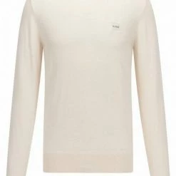 Boss Strickpullover »Pullover aus Baumwolle mit Kaschmir« (1-tlg) Terra, Marine, Sand, Schwarz