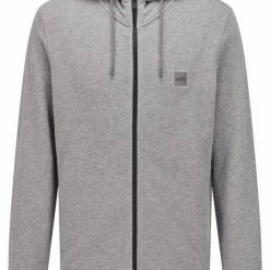 Boss Kapuzensweatjacke »Relaxed-Fit Kapuzen-Sweatshirt aus French Terry mit Logo-Aufnäher« (1-tlg)