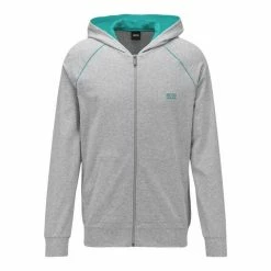 Boss Sweatshirt »Herren Sweat-Jacke - Hooded Jacket, Mix & Match,« Hellgrün, Dunkelblau, 040 silver grey, Blau -Hugo Boss Verkäufe ad6353e3 27aa 5978 82d0 567fab0e4793