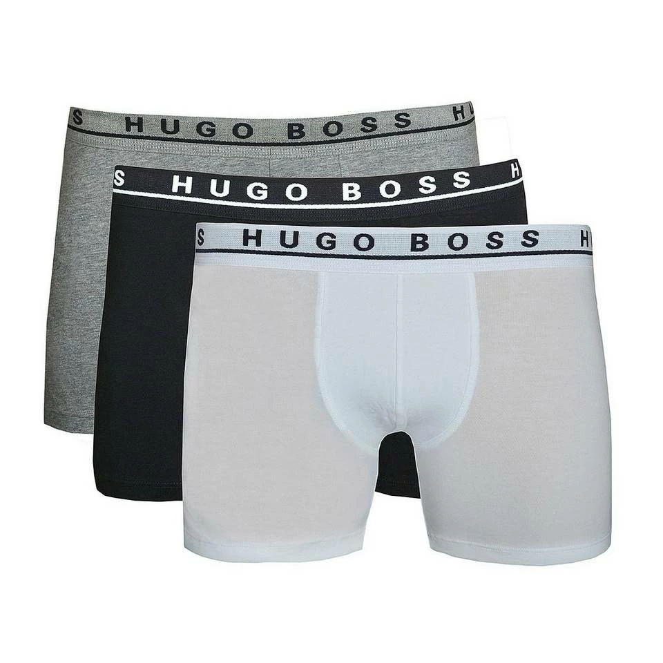 Boss Boxershorts »3x Hugo Boss Boxer Brief Cotton Stretch« (3 Stück) eng anliegende Boxershorts Schwarz(001), Blau, Mix(999), Weiss(100) 6 Boss Boxershorts »3x Hugo Boss Boxer Brief Cotton Stretch« (3 Stück) eng anliegende Boxershorts Schwarz(001), Blau, Mix(999), Weiss(100) – Bild 6