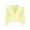 Boss Kurzblazer »HUGO BOSS Kurzblazer elegante Damen Trend-Jacke mit Dreiviertelarm Gelb Business-Blazer Gelb meliert«