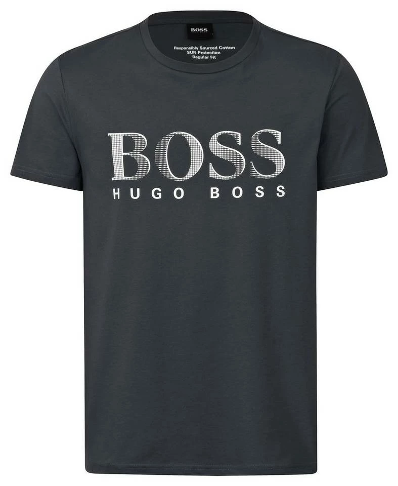 Boss T-Shirt »Sun UV Protection Regular Fit« (1-tlg) Herren-Shirt Rundhals UPF 50 Regular Fit Natural (104), Bright Blue (436), Medium Grey (034), Dark Grey (021) 5 Boss T-Shirt »Sun UV Protection Regular Fit« (1-tlg) Herren-Shirt Rundhals UPF 50 Regular Fit Natural (104), Bright Blue (436), Medium Grey (034), Dark Grey (021) – Bild 5